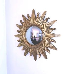 Heavy duty gold sun fish lens mirror